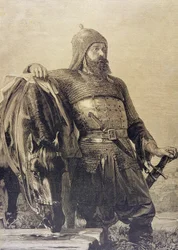 Soldat russe avec son cheval