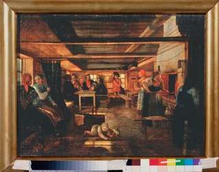 Scène dans une maison de campagne