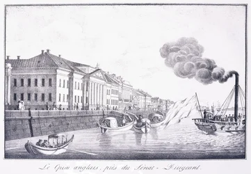 Le Quai Anglais, près du Sénat-Dirigeant, début du 19ème siècle