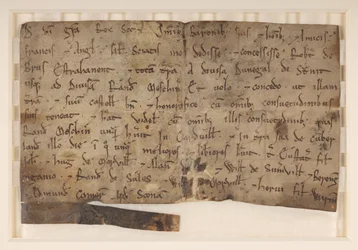 Concession de David I, roi des Écossais (d. 1153), à Robert de Brus, lui accordant Annandale
