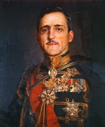 Le roi Alexandre Ier de Yougoslavie (huile sur toile)