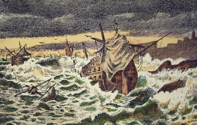 Destruction par les tempêtes de l