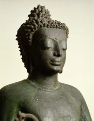 Bouddha debout, de Buriram (détail)
