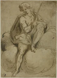 Saint Jean-Baptiste assis