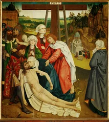 Déploration ... (peinture sur bois)