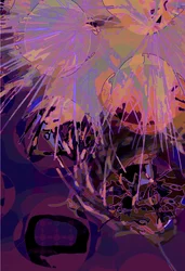 Artichaut abstrait vert