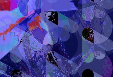 Nénuphar vert abstrait