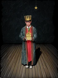 Caspar, 2023 (scratchboard, colorisé numériquement)