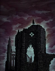 Dracula, 2010 (scratchboard, colorisé numériquement)