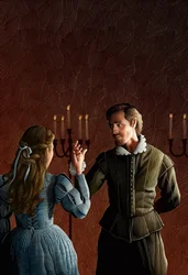 Shakespeare in Love, 2017 (planche à gratter, colorisée numériquement)