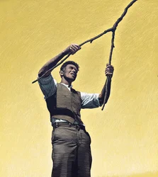 Le faiseur de pluie, 2000 (planche à dessin, colorisée numériquement)