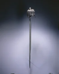 Épée large à garde panier, c.1740