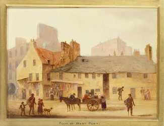 Pied de West Port, détail d