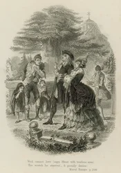 Scène des Essais moraux, par Alexander Pope (gravure)