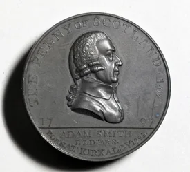 Penny écossais commémorant Adam Smith (avers), 1797 (cuivre)