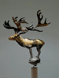 Art scythe (civilisation scythe) : ornement représentant un cerf. De l