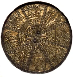 Art scythe (civilisation scythe) : miroir en argent recouvert d