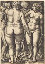 La Mort et Trois Femmes Nues