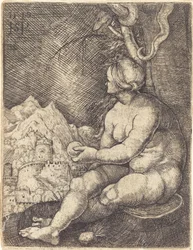 Ève assise
