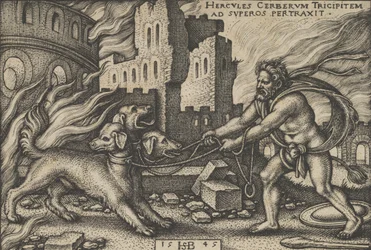 Hercule capturant Cerbère, des Travaux d