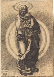 Madone sur le croissant de lune