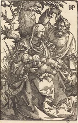 La Sainte Famille sous un arbre