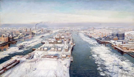 Vue nord du pont de Queensboro