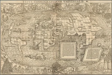 Carte du monde de 1537 par Sebastian Munster