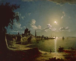 Scène au clair de lune, Southampton, 1820