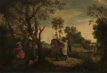 Une femme monte le cheval de son voleur : 
