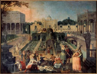 Une fête dans le parc du duc de Mantoue