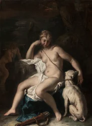 Diane et son chien, vers 1717-20