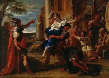 Le rapt de Dina. Vers 1700
