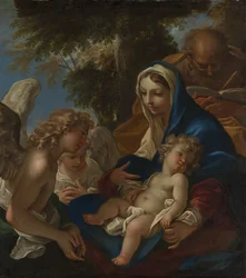 La Sainte Famille avec des anges, vers 1700