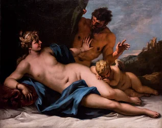 Vénus surprise par un satyre, vers 1720/25 (Huile sur toile)