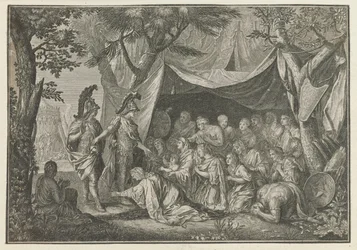Alexandre le Grand rencontre Stateira, Sisygambis et la famille de Darius