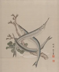 Trois poissons et une branche