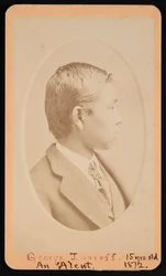 Portrait de George Tsaroff, novembre 1872