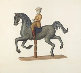 Cheval avec cavalier