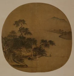 Retraite au bord de la rivière, c.1250