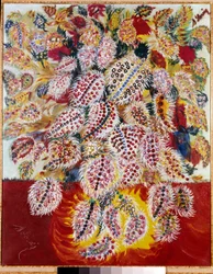 Peinture Glissement des feuilles de Louis Séraphine de Senlis (1864-1942), XXe siècle, collection privée