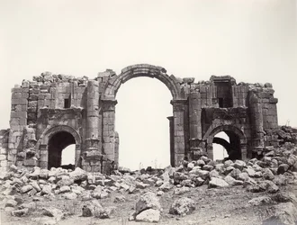 Arc hadrianique à Jerash, 1867