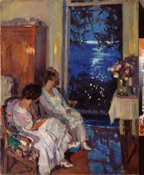 Aloupka (Ukraine). Peinture de Sergei Vinogradov, huile sur toile