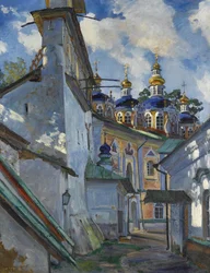 Vue du monastère Pskovo-Pechersky, 1928