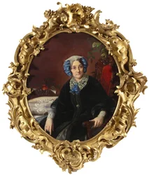Portrait de la princesse Isabella Adamovna Gagarina 1800-1886, née comtesse Walewska, années 1850