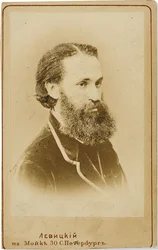 Portrait du violoncelliste Karl Yulievich Davidov 1838-1889, vers 1875