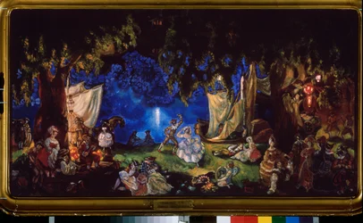 Le repos des acteurs (Peinture de Sergei Yurievich Sudeykin)