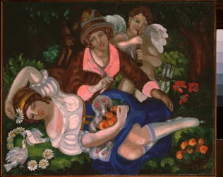 Scène allégorique (Peinture de Sergei Yurievich Sudeykin)