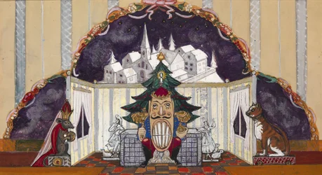 Décor de scène pour le ballet Casse-Noisette de P. Tchaïkovski