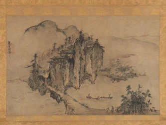 Paysage avec précipice rocheux, 16e siècle